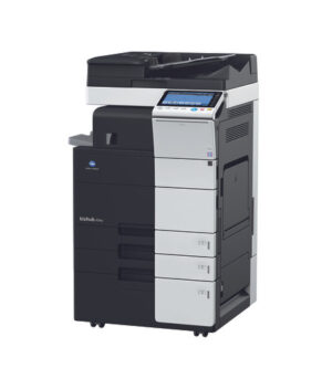 Refurbished Konica Minolta Bizhub B454 multifunction printer in office setting